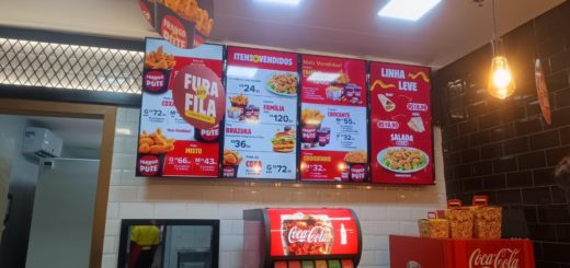 Menu Board WiPlay na Prática como Frango no Pote e The B Burgers modernizaram o ponto de venda